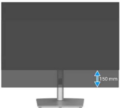 DELL UltraSharp U2725QE - Réglage de la hauteur - 1