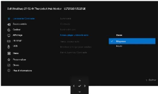 DELL UltraSharp U2725QE - Utilisation du Menu principal - 2