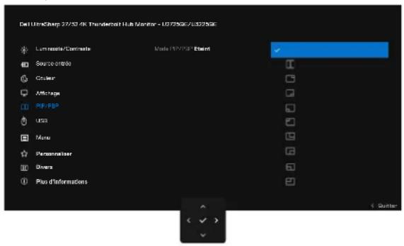 DELL UltraSharp U2725QE - Utilisation du Menu principal - 10