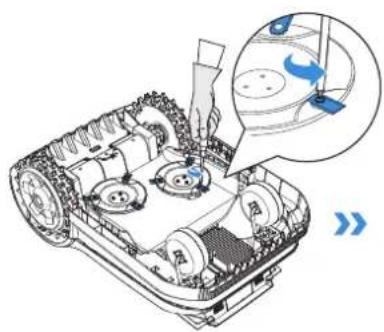 ECOVACS GOAT A1600 RTK - ÉTAPES POUR REMPLACER LES LAMES - 1