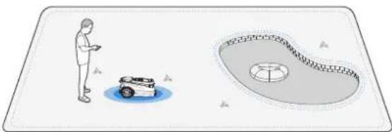 ECOVACS GOAT A1600 RTK - Aseta sisäänpääsykieltoalue - 1