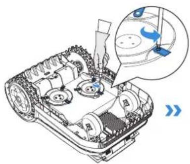 ECOVACS GOAT A1600 RTK - SCHRITTE ZUM AUSTAUSCH DER MESSER - 1
