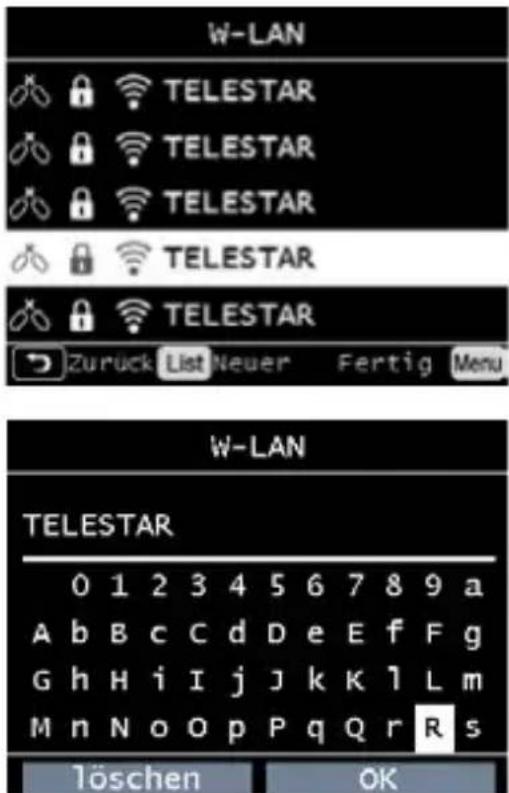 Telestar TOP 300 - WiFi / Sélection du réseau - 1