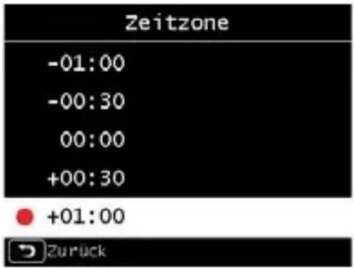 Telestar TOP 300 - Fuseau horaire GMT - 1