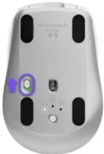 LOGITECH MX Anywhere 3S for Mac - Vérifiez que la souris est sous tension. - 1