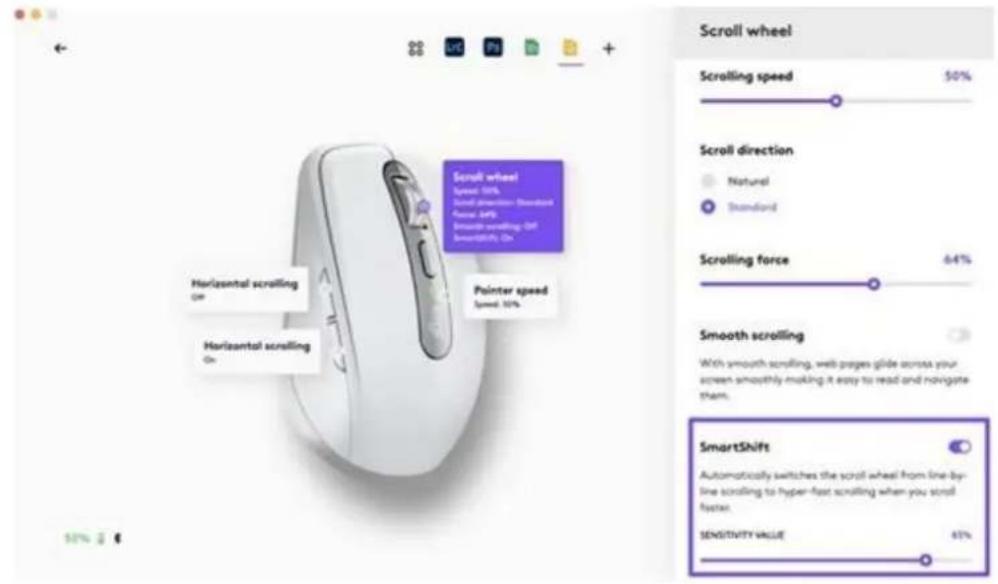 LOGITECH MX Anywhere 3S for Mac - Changement manuel de mode - 2