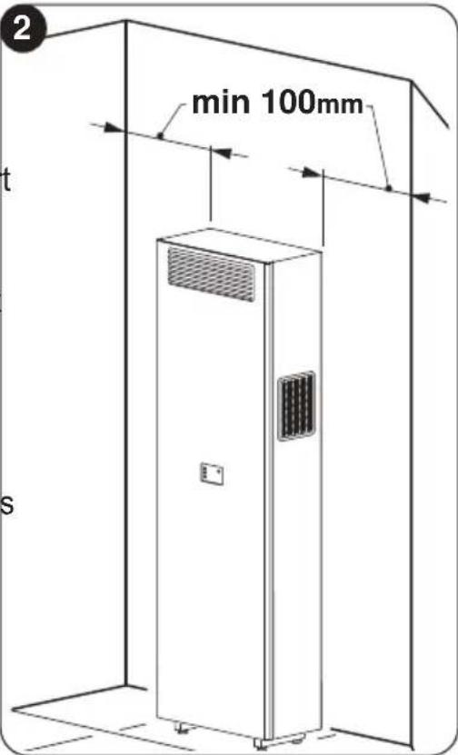 OLIMPIA SPLENDID Unico Vertical EVANX - - CHOOSING THE POSITION OF THE UNIT - 1
