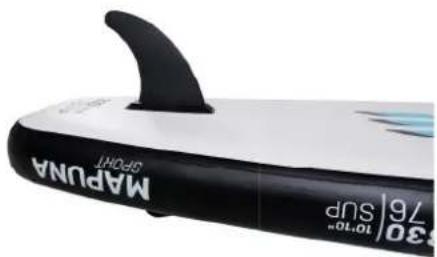 Bluemarina Mapuna Sport - Fitting the fin - 1