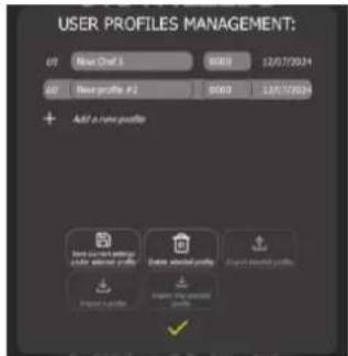 Vulcan Chef's Combi CHEF-61E - PROFILE MANAGEMENT - 2