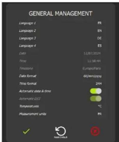 Vulcan Chef's Combi CHEF-61E - GENERAL PARAMETERS - 1