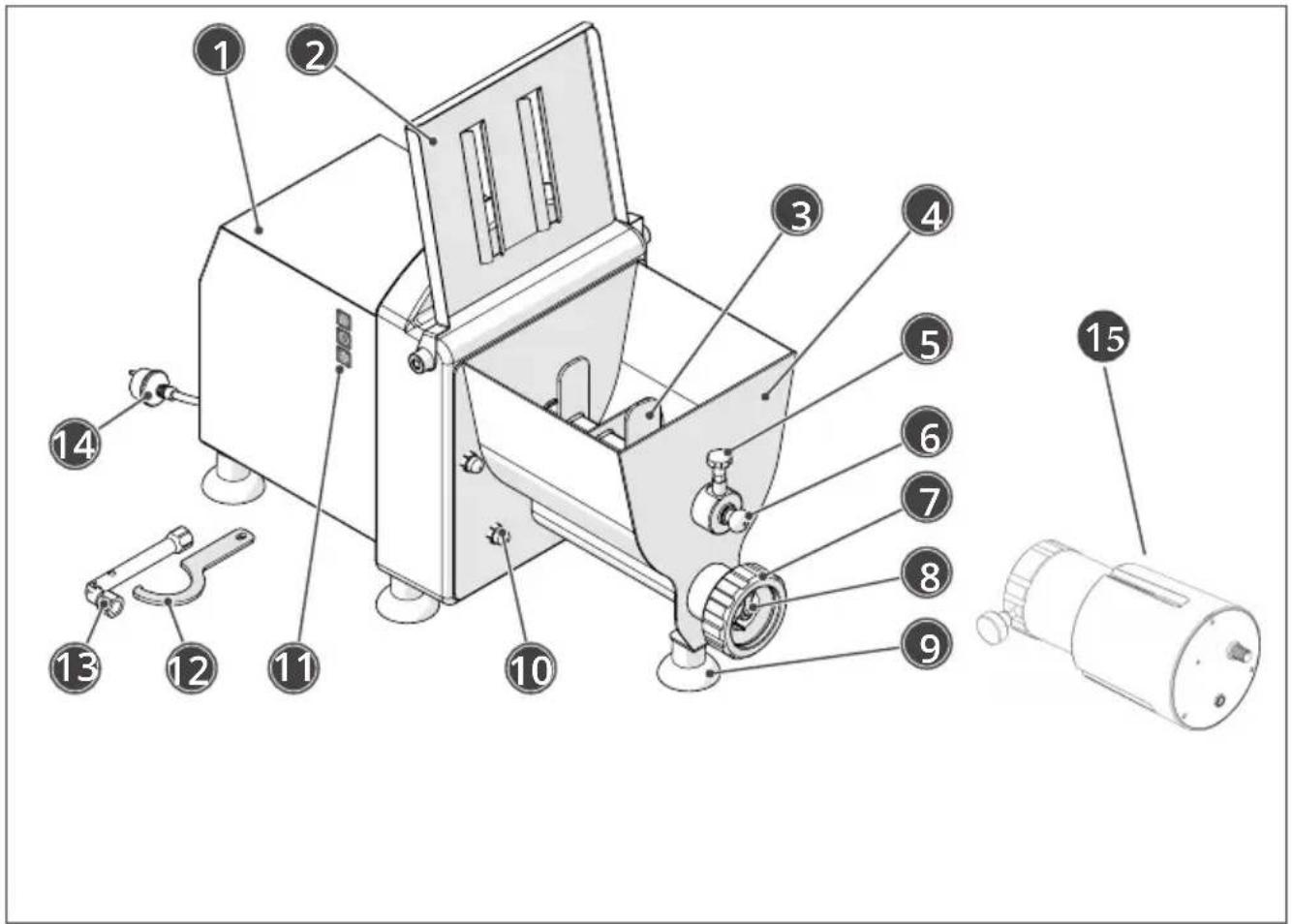 BARTSCHER PF25EN - Principaux composants - 1