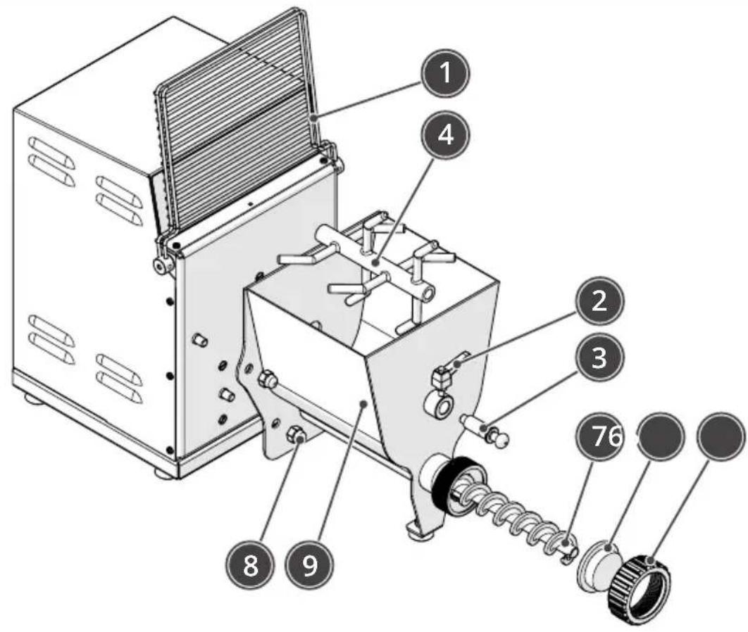 BARTSCHER PF25EN - Démontage des composants pour faciliter le nettoyage - 1