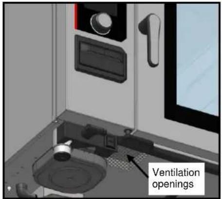 Vulcan Chef's Combi CHEF-102E - CLEANING VENTILATION OPENINGS OF THE ELECTRONICS COMPARTMENT - 1