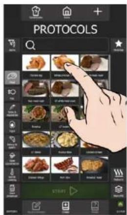 Vulcan Chef's Combi CHEF-102E - STARTING A PROTOCOL - 3