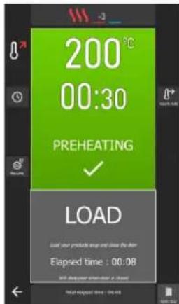 Vulcan Chef's Combi CHEF-102E - MONITORING SCREENS (COOKING IN PROGRESS) - 4