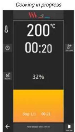 Vulcan Chef's Combi CHEF-102E - MONITORING SCREENS (COOKING IN PROGRESS) - 6