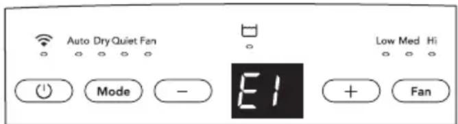 FRIGIDAIRE FHDD5034W1 - Codes de pannes - 1