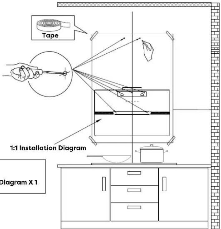 CIARRA CD6736HB - Install the Hood (Extraction) : - 4