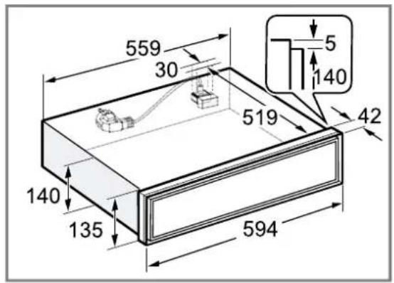 GAGGENAU GW453120 - Dimensions de l'appareil - 1