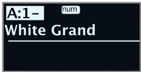 Nord Piano 5 - MODE DE NAVIGATION PAR PAVÉ NUMÉRIQUE - 1