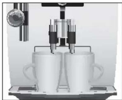 JURA Impressa J80 - Préparation de deux spécialités de café - 1
