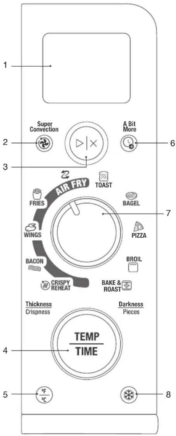 BREVILLE the Smart Oven Air Fryer Compact BOV680 - Panel de Control - 1