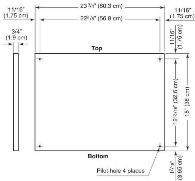 KITCHENAID KUDR204KSS - Top and bottom overlay drawer panel dimensions: - 2