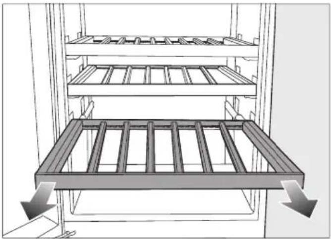 MIELE KWNS 4784 DE - Clayettes en bois amovibles - 1