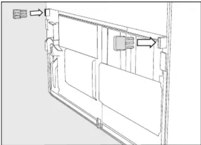 MIELE KWNS 4784 DE - Monter les entretoises murales jointes - 1