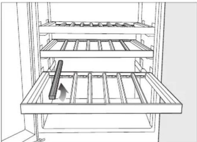 MIELE KWNS 4784 DE - Clayettes en bois amovibles - 2