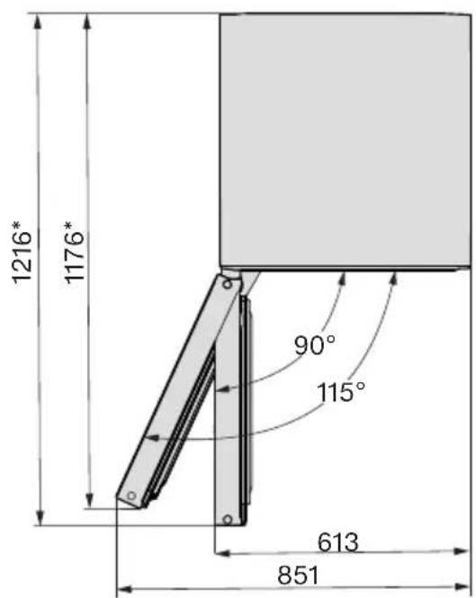 MIELE KWNS 4784 DE - Dimensions d'installation/Vue de dessus - 2