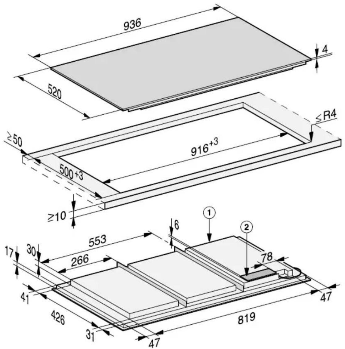 936 520 ≥50 500+3 ≥10 916+3 ≤R4 17 30 553 266 6 ① ② 78 41 426 31 47 819 47