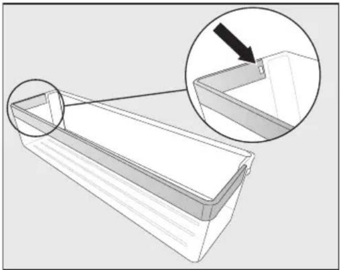 MIELE K 7768 D - Démonter un balconnet - 1