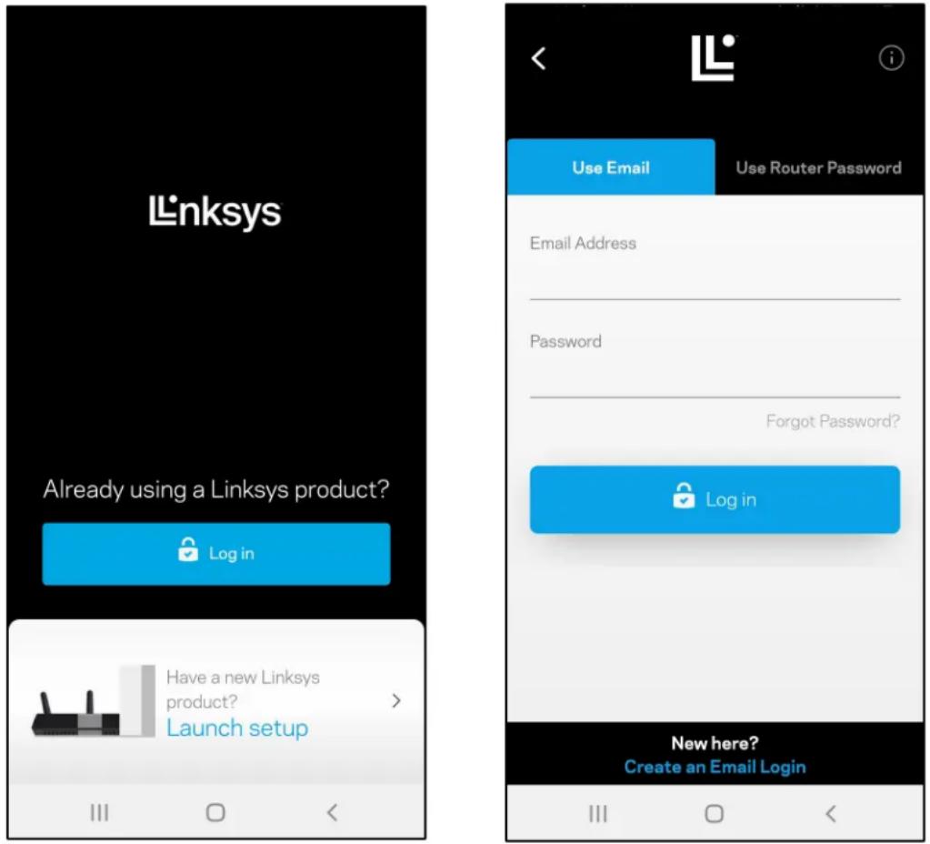 LINKSYS Atlas 6 AX3000 MX2002 - Inicie sessão na app Linksys - 1