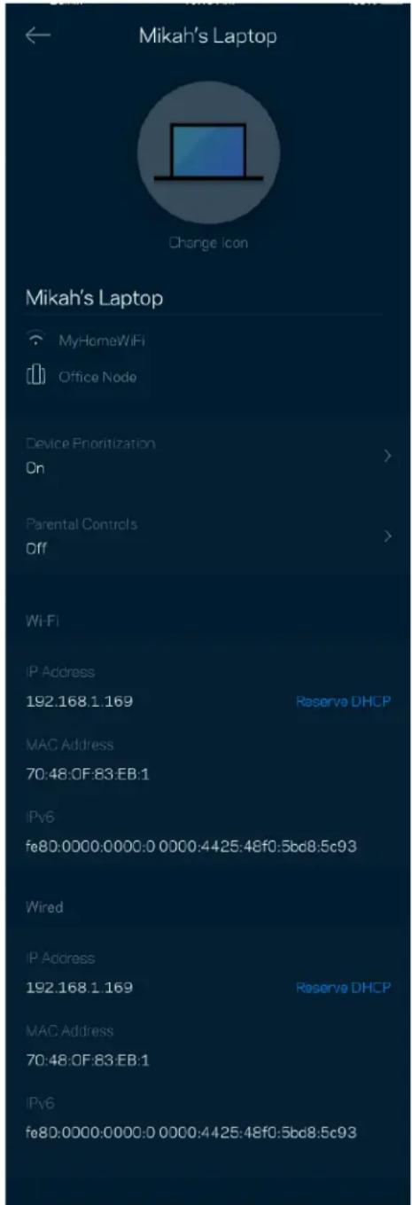 LINKSYS Atlas 6 AX3000 MX2002 - For å se eller endre enhetsdetaljer - 1