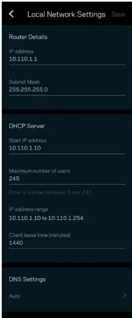LINKSYS Atlas 6 AX3000 MX2002 - Local Network Settings - 1
