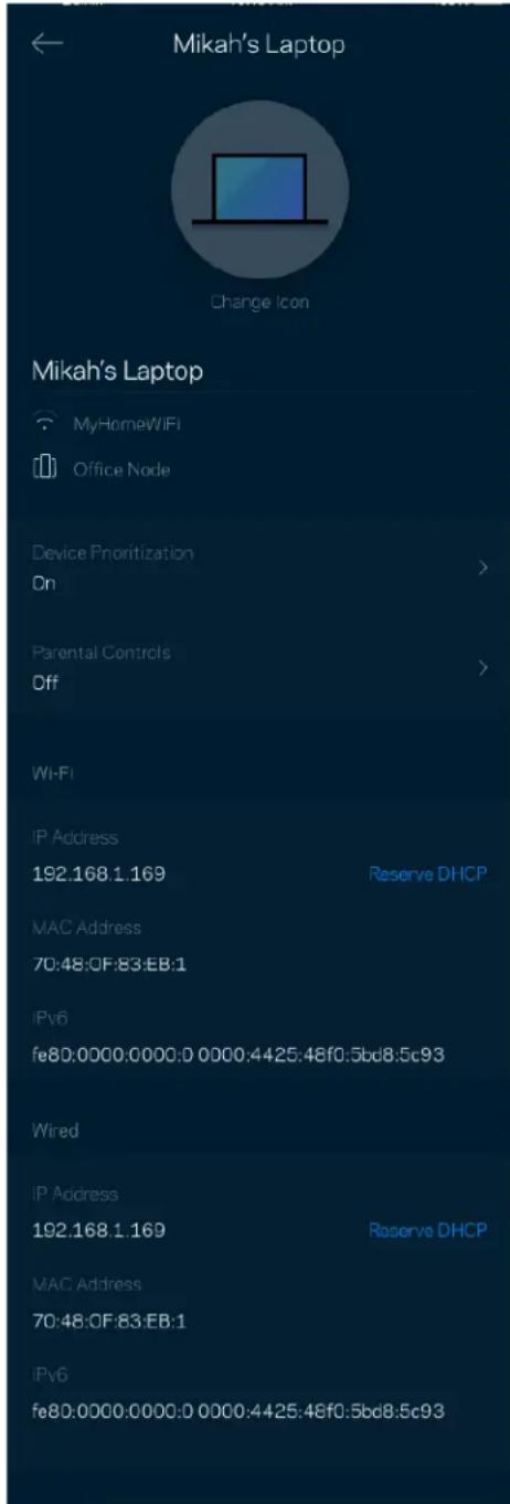 LINKSYS Atlas 6 AX3000 MX2002 - Įrenginio informacijos peržiūra ir keitimas - 1