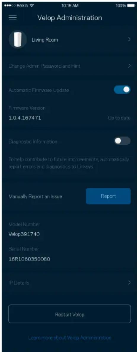 LINKSYS Atlas Pro 6 MX5503 - Administración de Velop - 1