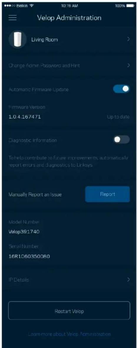 LINKSYS Atlas Pro 6 MX5503 - Velop Administration - 1
