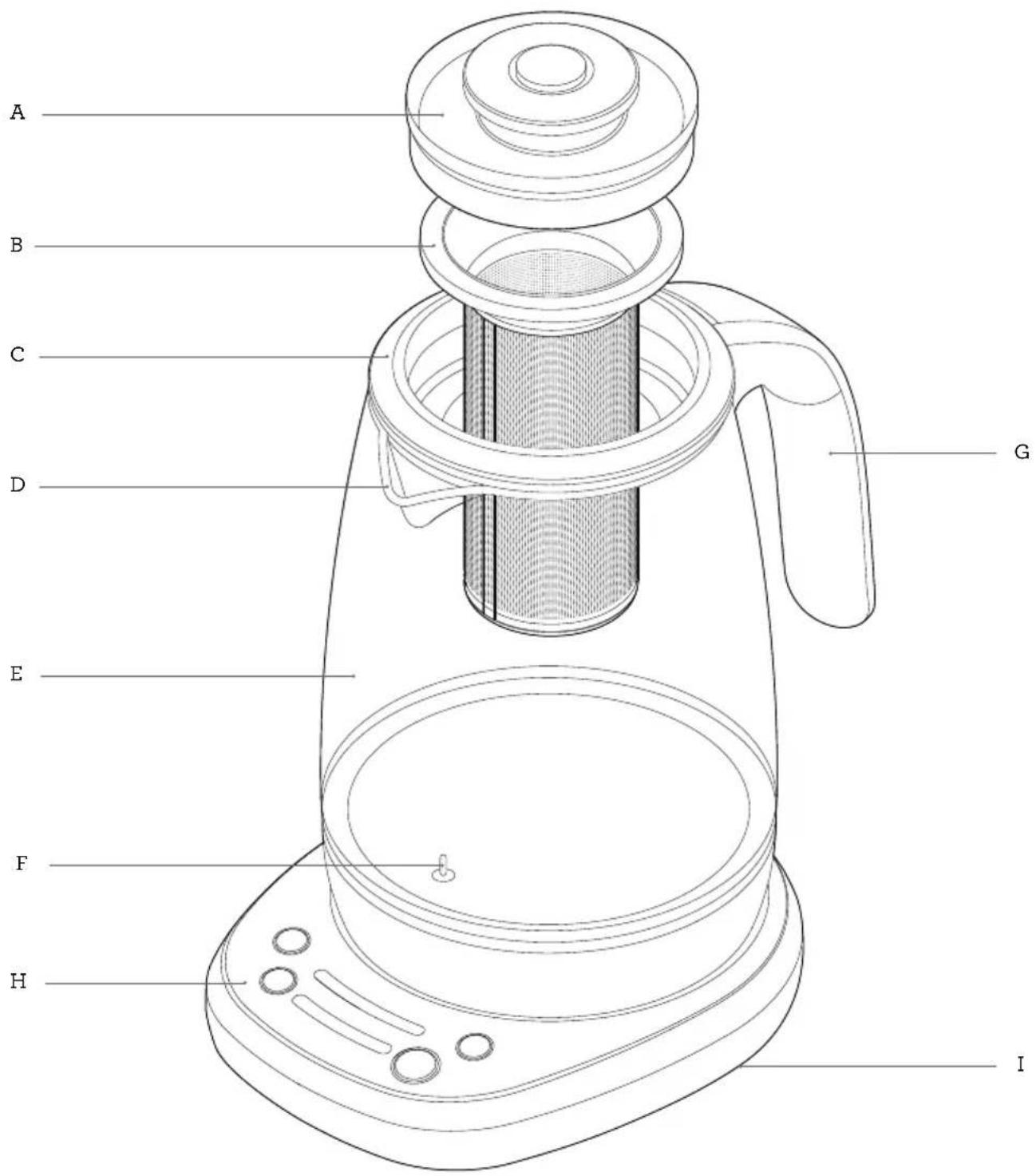BREVILLE the Smart Tea Infuser BTM600 - Components - 1