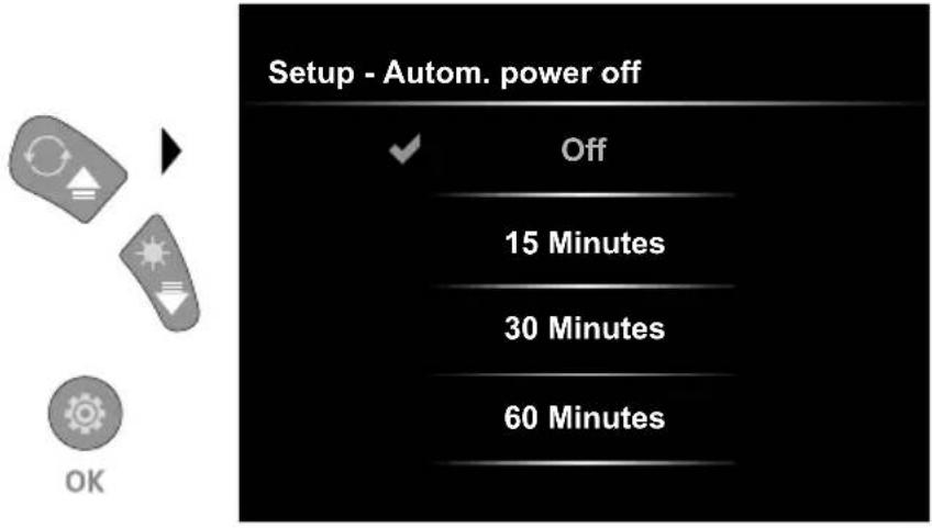 Laserliner VideoInspector Mini - Settings mode: Automatic power off - 1