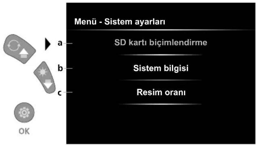 Laserliner VideoInspector Mini - Ayar modu: Sistem ayarları - 1