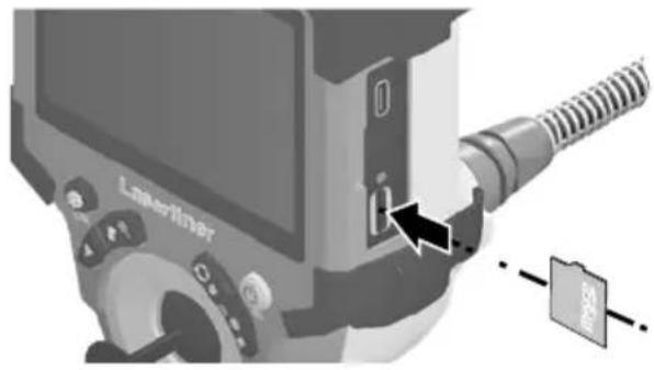 Laserliner VideoInspector Mini - Indsæt mikro-SD-kort - 1