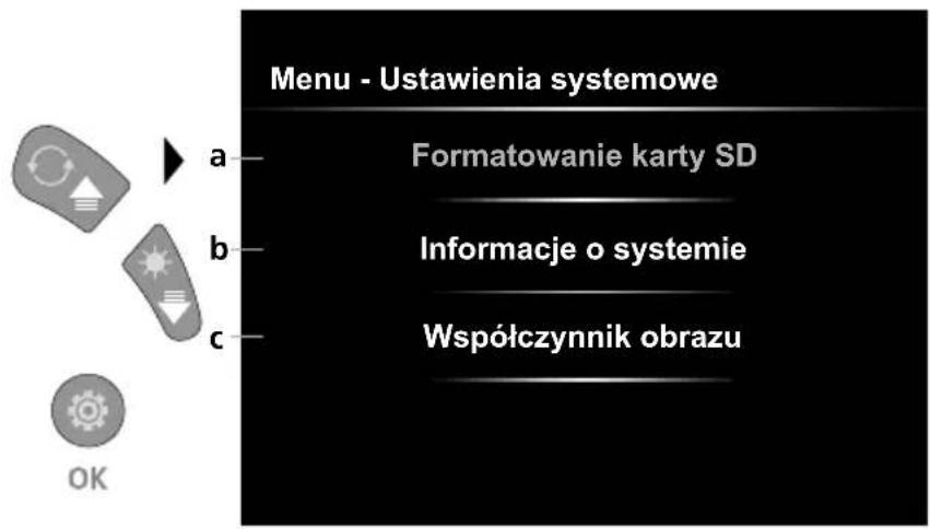 Laserliner VideoInspector Mini - Tryb konfiguracji: Ustawienia systemowe - 1