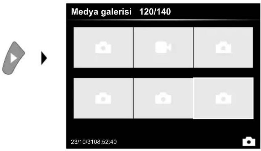 Laserliner VideoInspector Mini - İzleme modu: Fotoğraf/Video kayıtlarının izlenmesi - 1