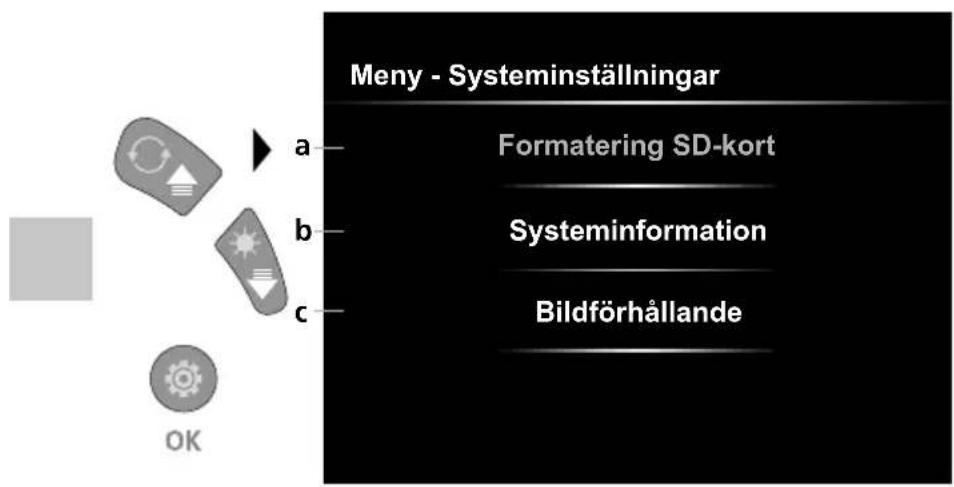 Laserliner VideoInspector Mini - Ställ in-läge: Systeminställningar - 1