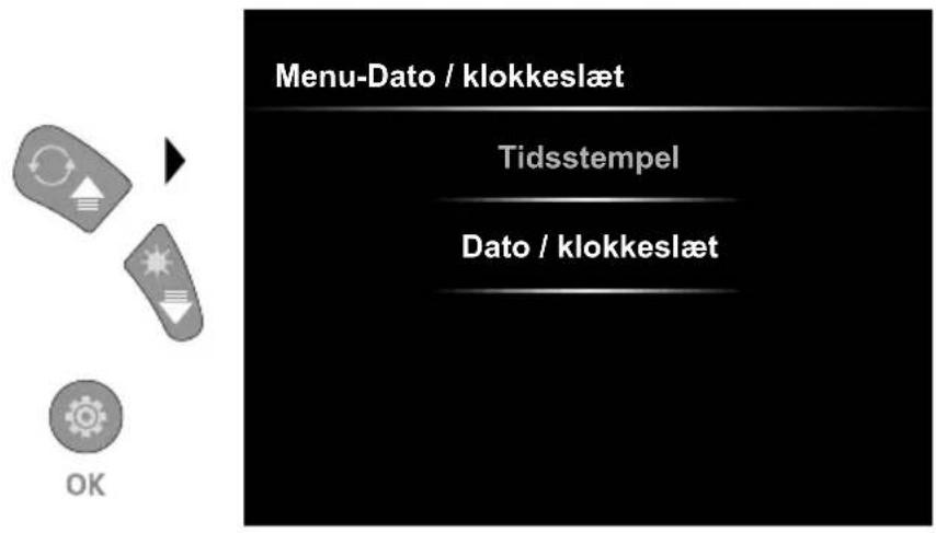 Laserliner VideoInspector Mini - Indstillingsmodus: Dato / klokkeslæt - 1