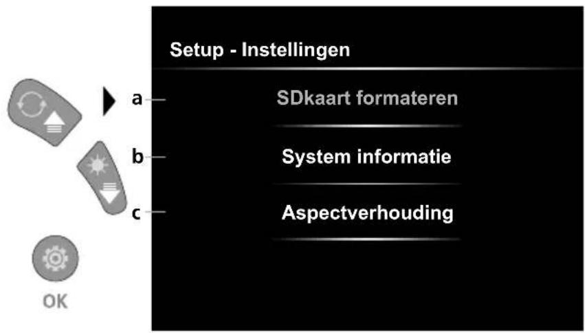 Laserliner VideoInspector Mini - Instellingsmodus: Systeem instellingen - 1