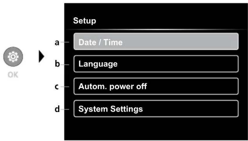 Laserliner VideoInspector Mini - Settings mode - 1