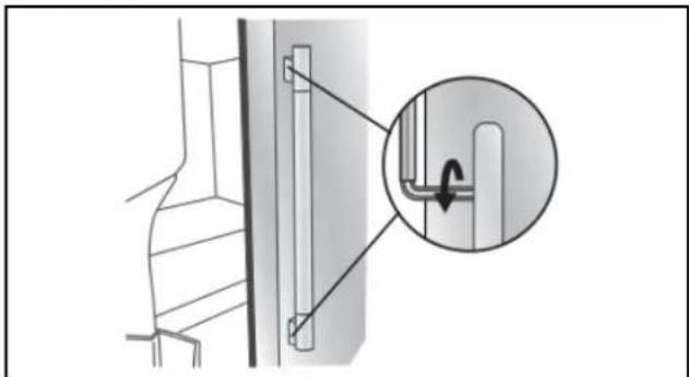 MAYTAG MRSC6636RZ - Installation et retrait des poignées de la porte - 3